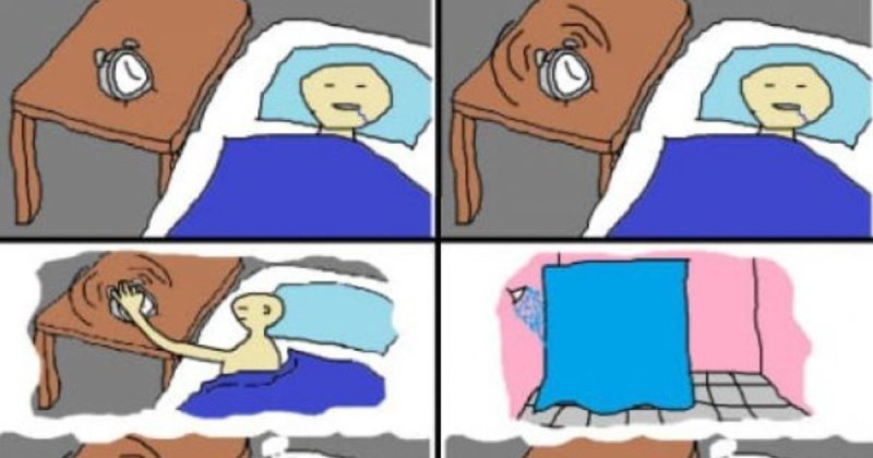 Человек одеяло