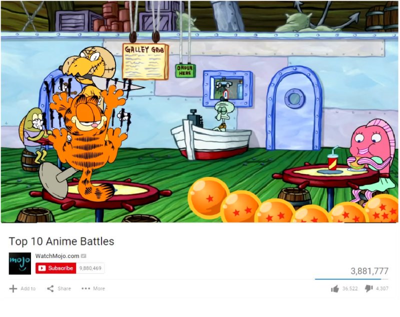 Мем аниме битва
