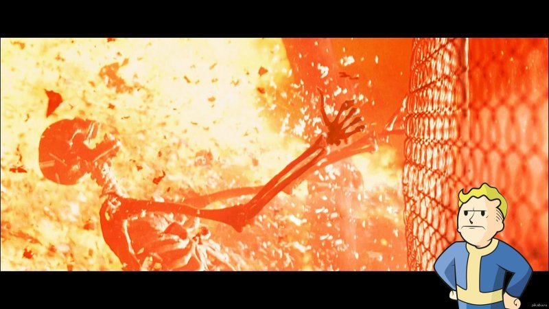 Терминатор 2 Сара Коннор горит