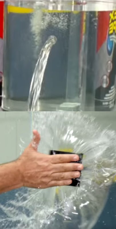 Мем с протекающей водой