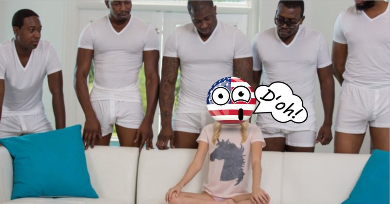 Мем негры и белая девушка оригинал