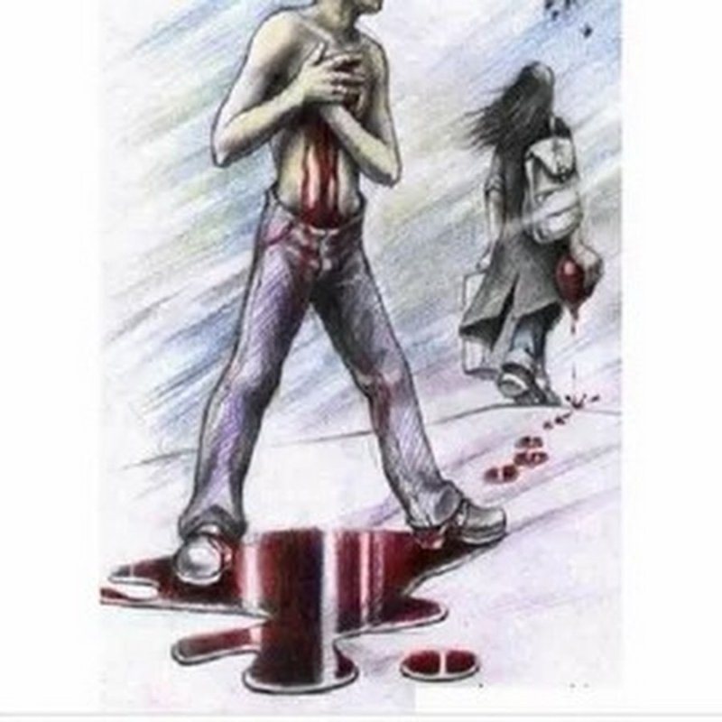 Нож в спину иллюстрация