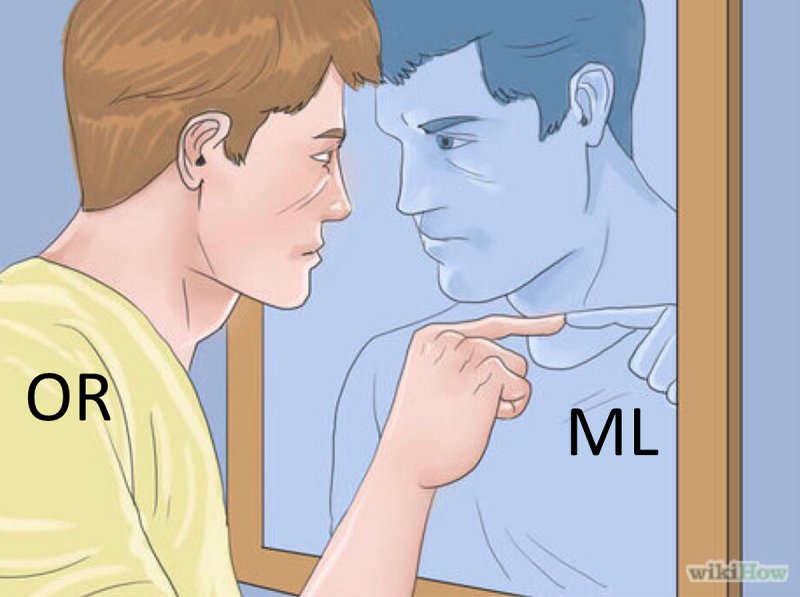 Смотрит в зеркало Мем