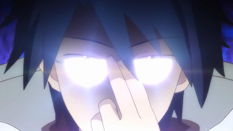 Отблеск в очках аниме