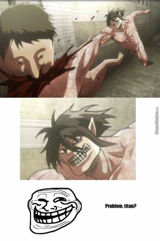 Титаны аниме смешные