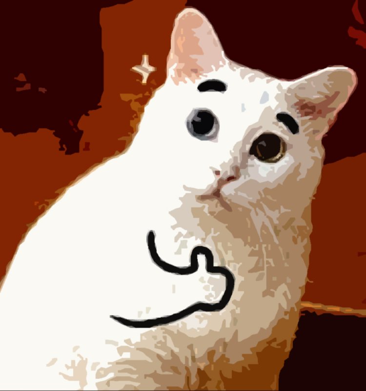 Кот показывает класс