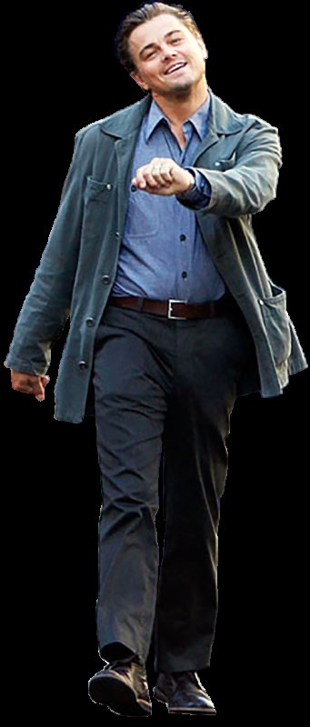 Леонардо ди Каприо шагает