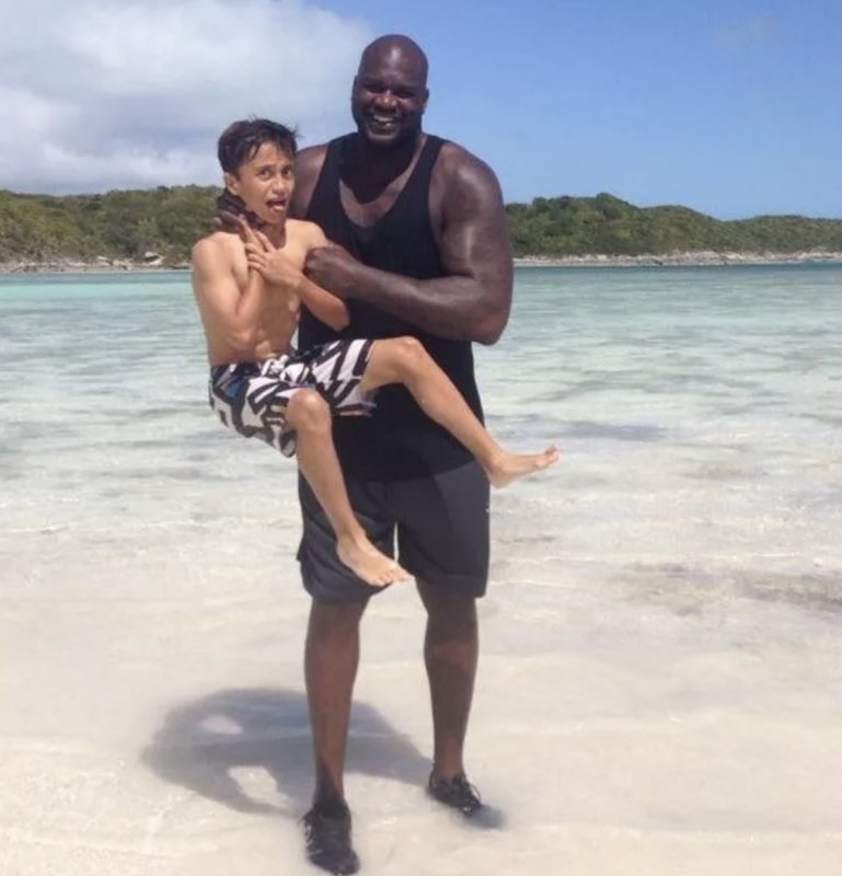 Шакил о Нил с женой рост