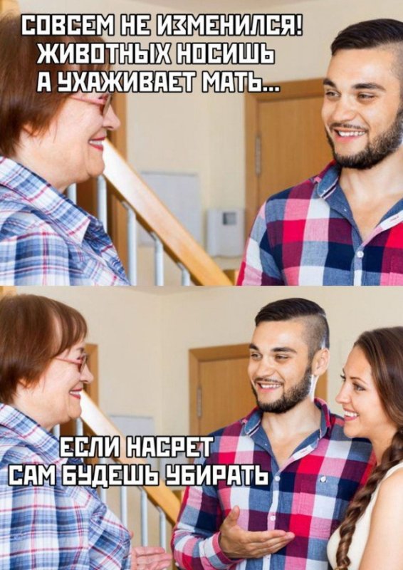 Мем девушка знакомит парня с родителями