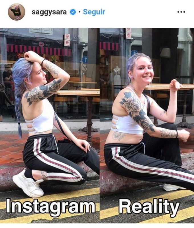 В инстаграме в жизни