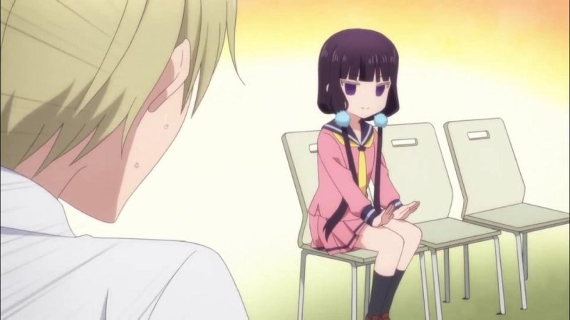 Аниме хлопает по коленям