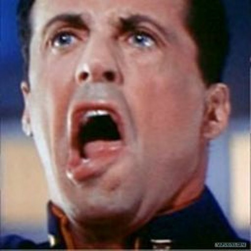 Сильвестр Сталлоне с кривым ртом