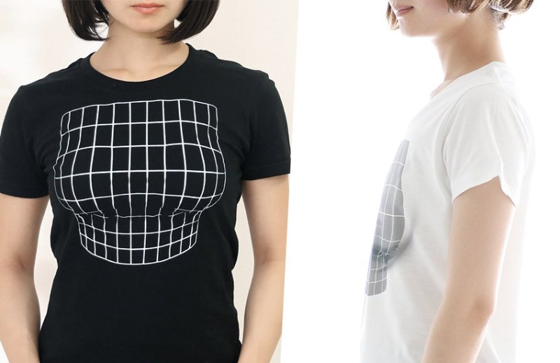 Футболка с иллюзией груди