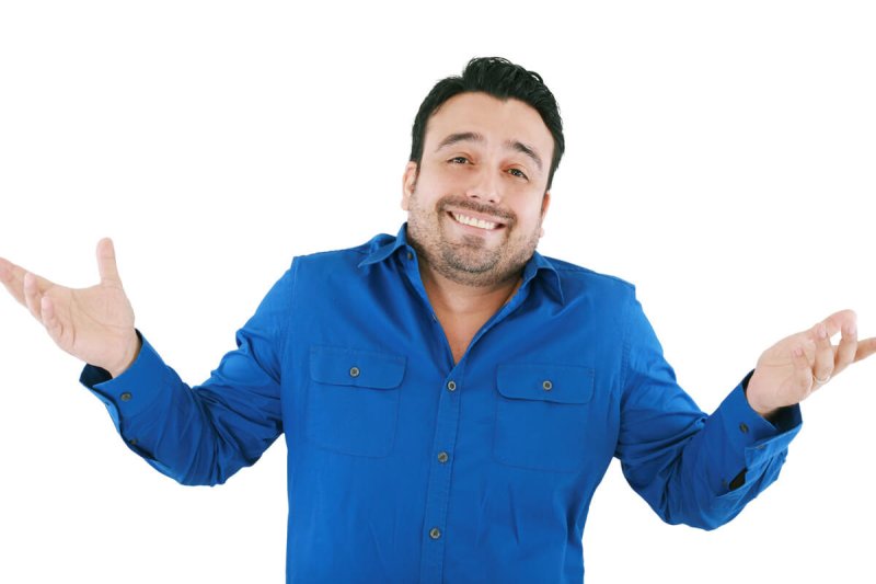 Мужик пожимает плечами