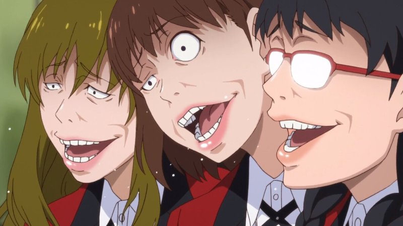 Аниме Безумный азарт безумие