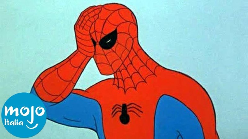 Спайдермен хватается за голову