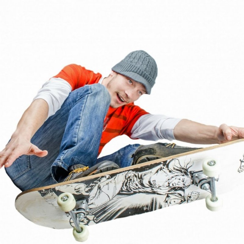 Человек на скейтборде