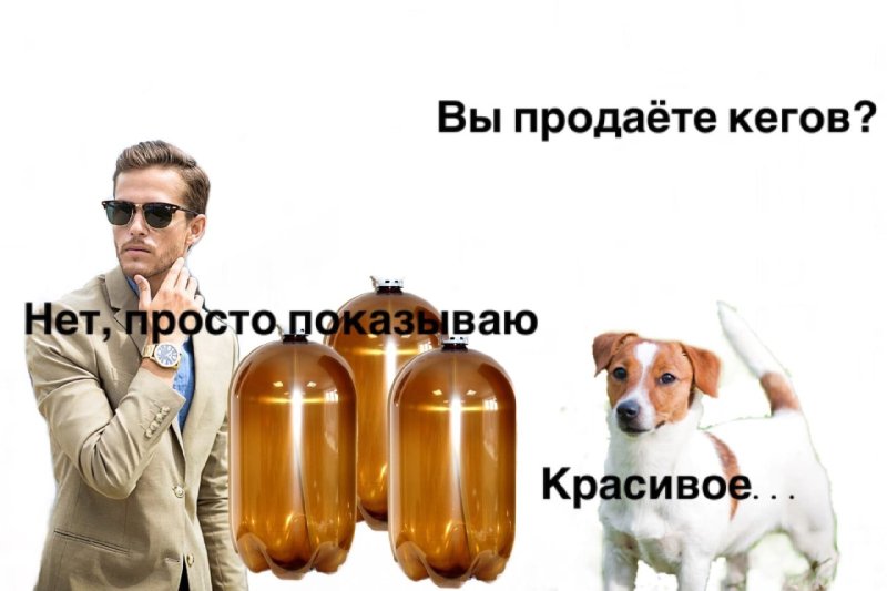 Собака и кега