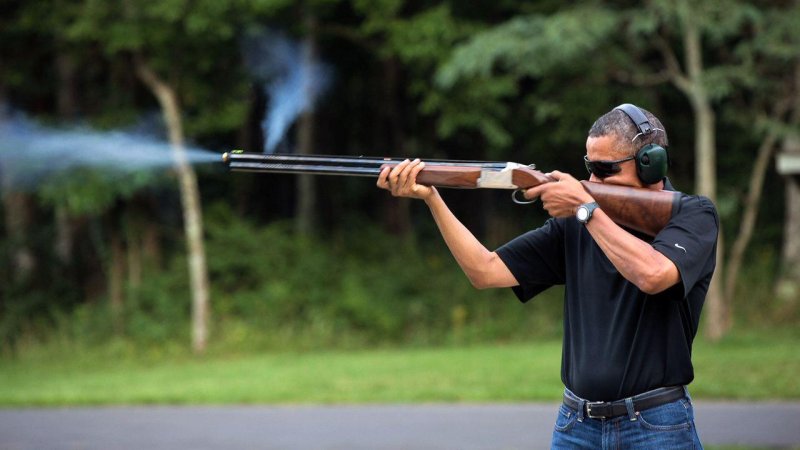 Ружье в руках