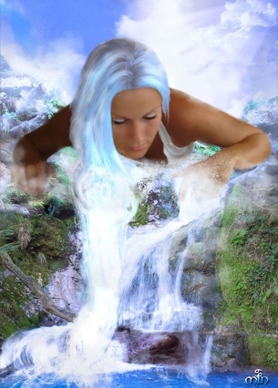 Волосы из воды