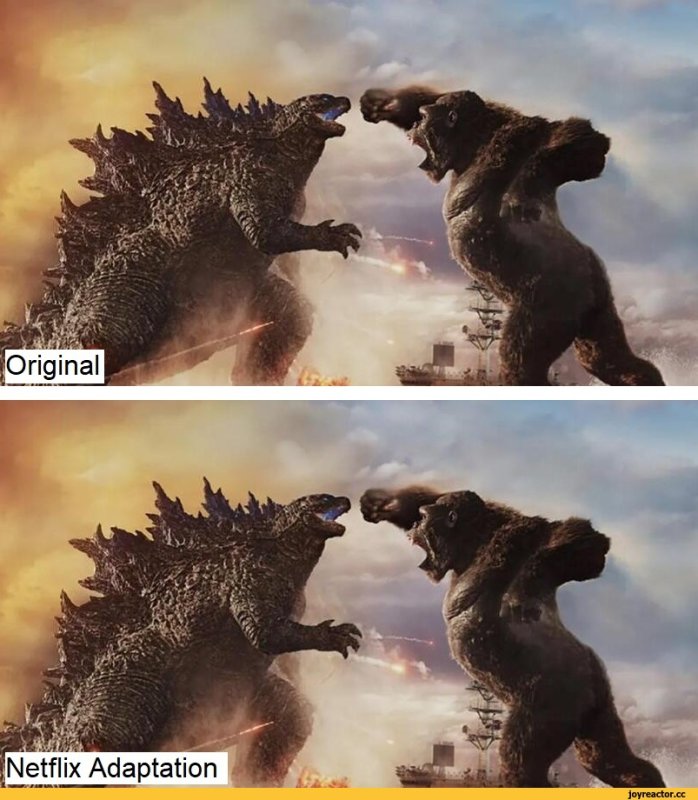Мемы про Годзиллу и Кинг Конга