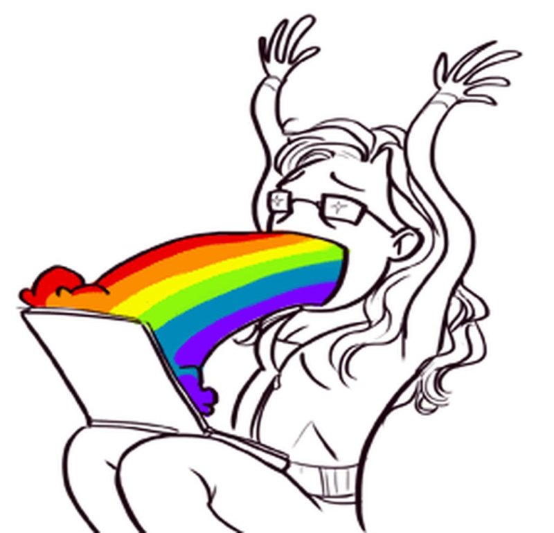 Рыгает радугой