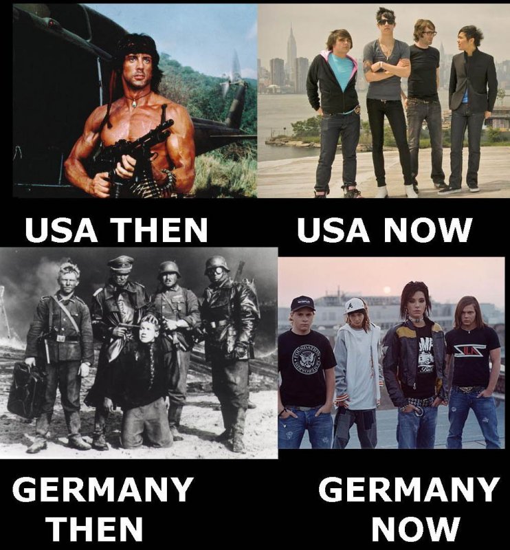 Парни раньше и сейчас