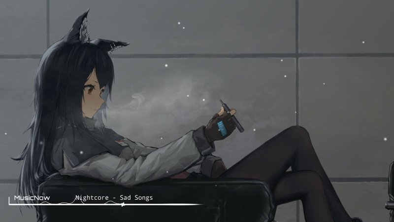 Аниме девушки курят