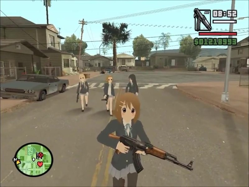 ГТА Сан андреас аниме кабриолет