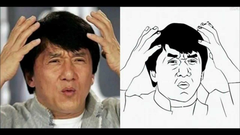 Джеки Чан прищурился