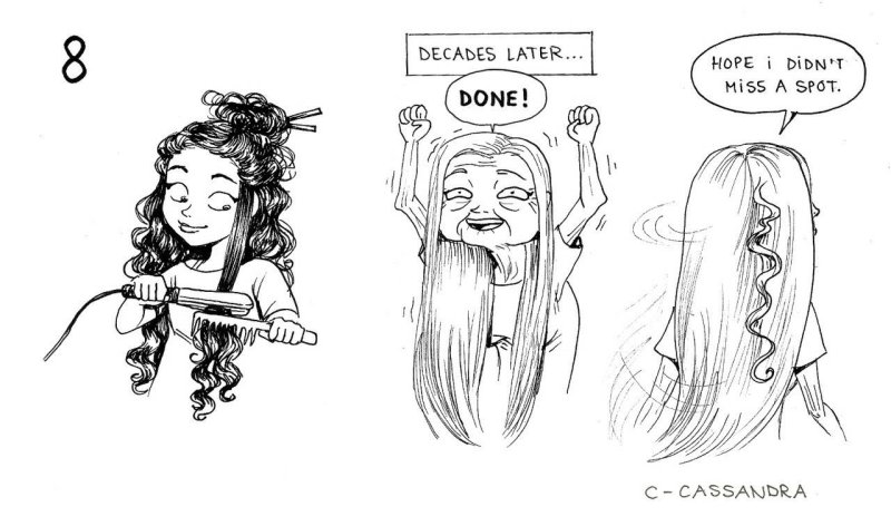 Приколы про волосы у женщин