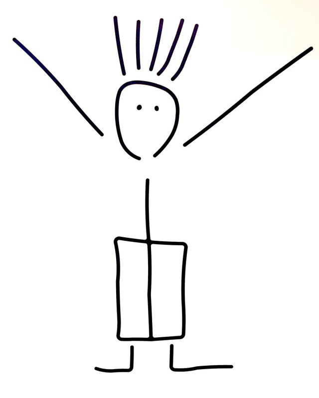 Нарисованный человечек