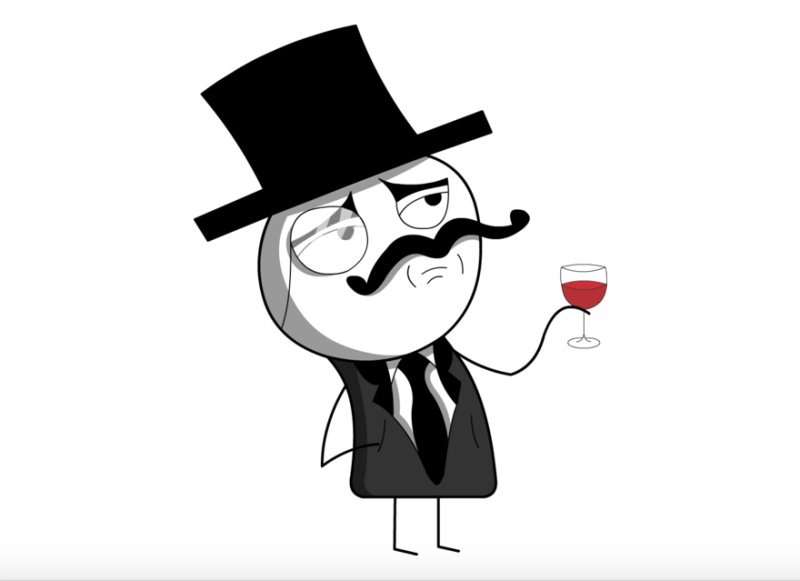 Человек в цилиндре арт