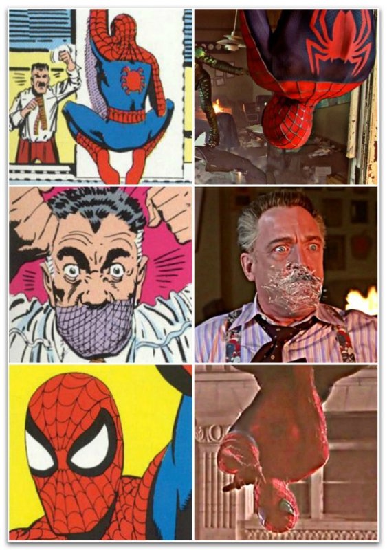 Человек паук с порванной маской