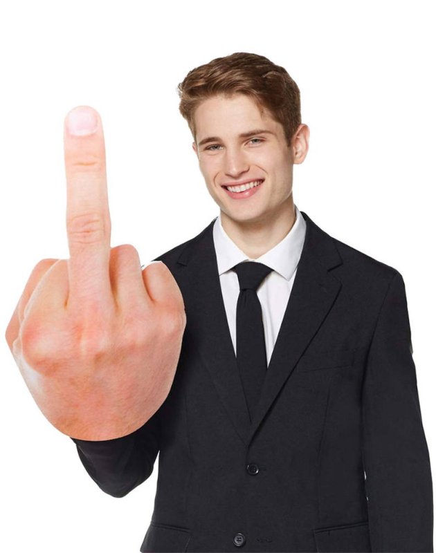 Человек показывает