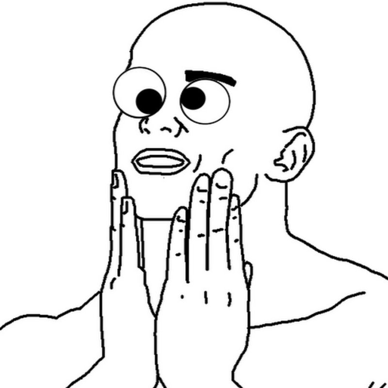 Мем ладони к щекам