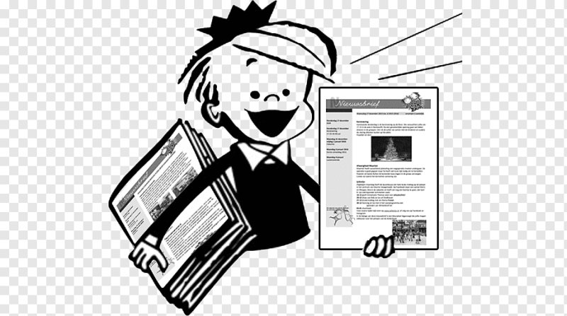 Газета черно белая