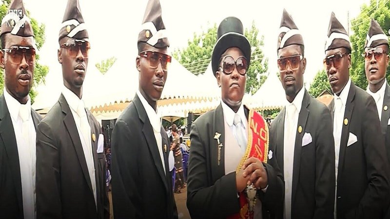 Негры с гробом