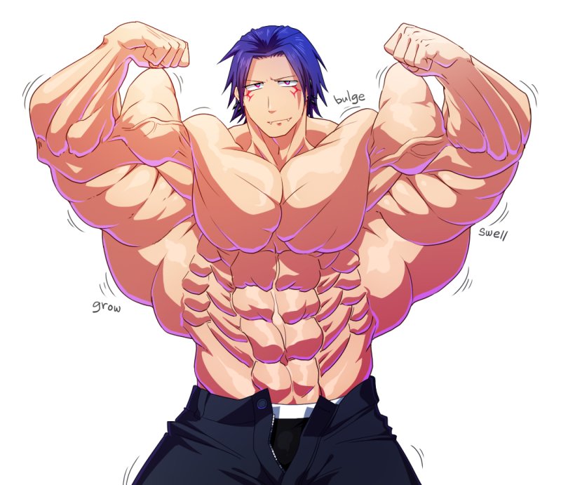 Накачанные аниме парни