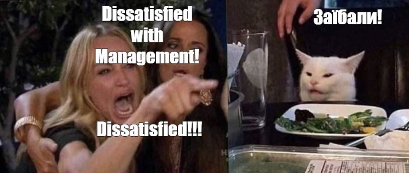 Мем с котом и девушками за столом