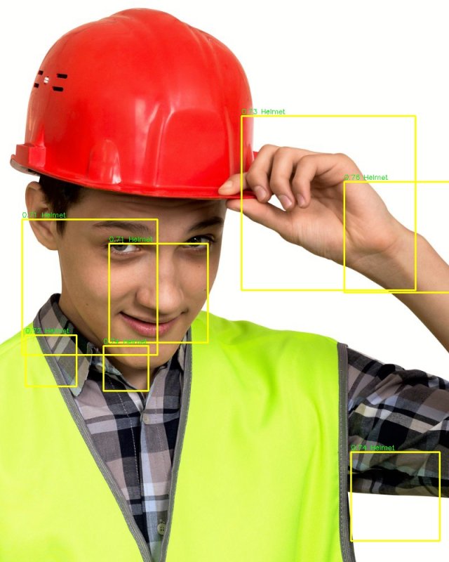 Человек в каске