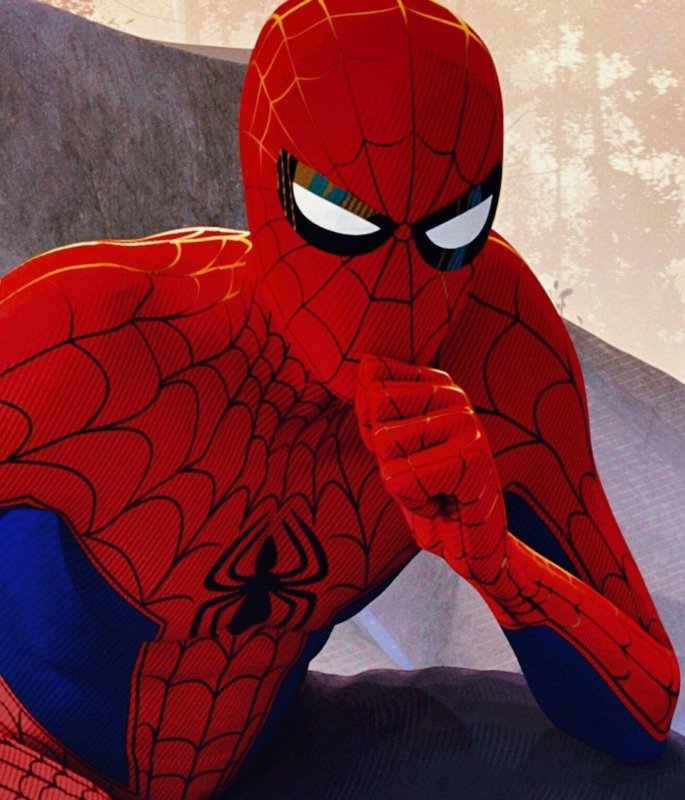 Человек паук думает