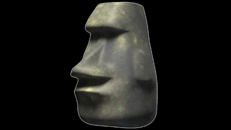 Статуя с острова Пасхи эмодзи