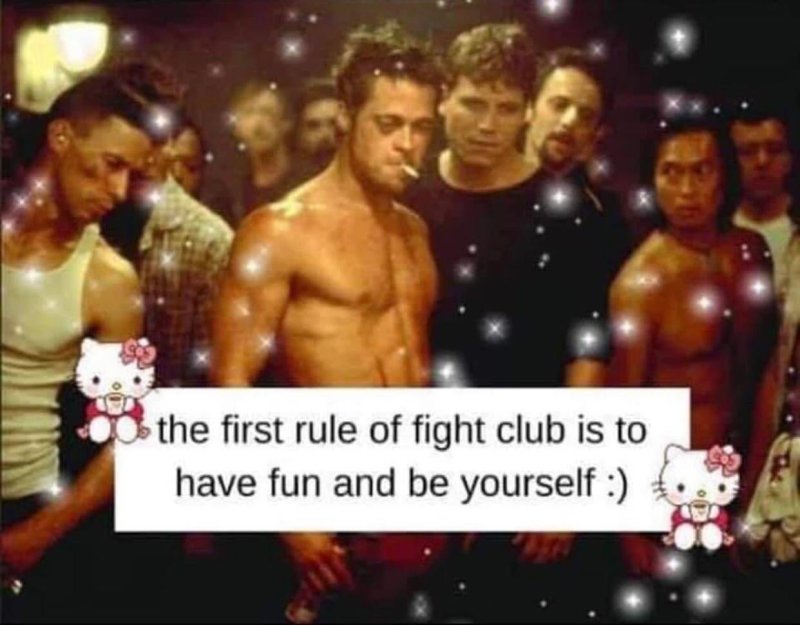 Бойцовский клуб Мем