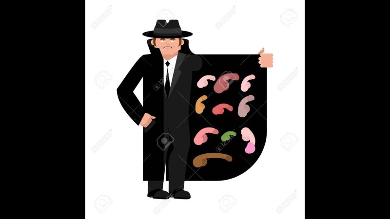 Мужчина в плаще и шляпе вектор