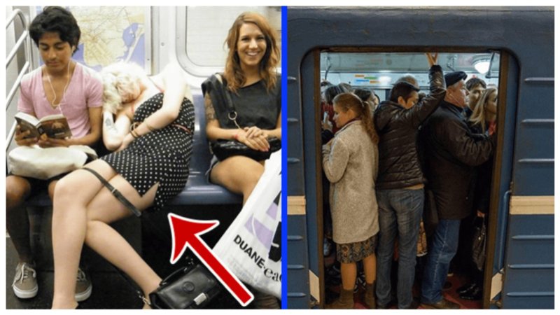 Девушки в метро