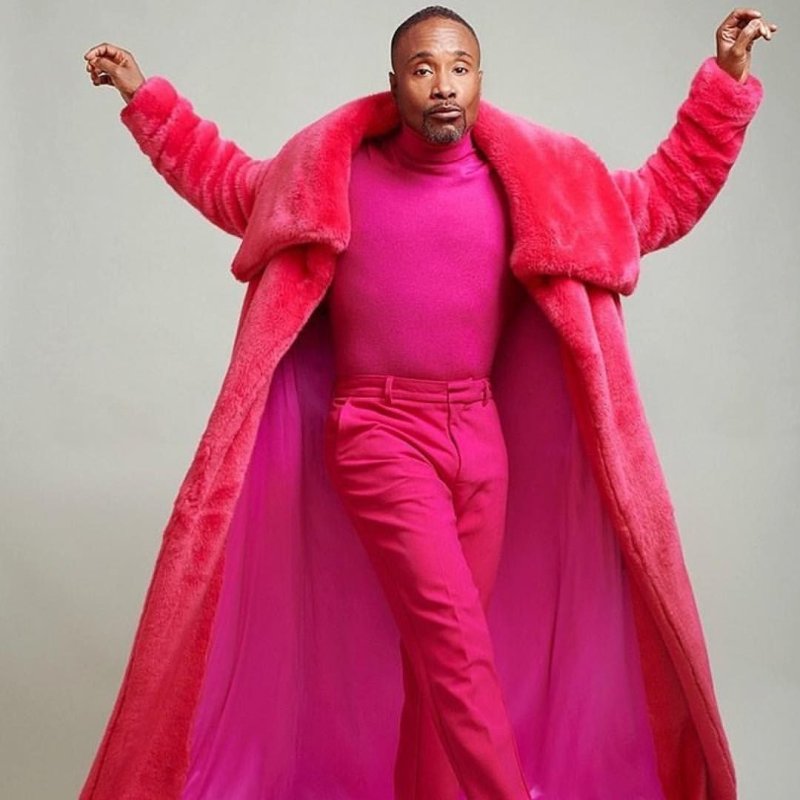 Розовая шуба мужская