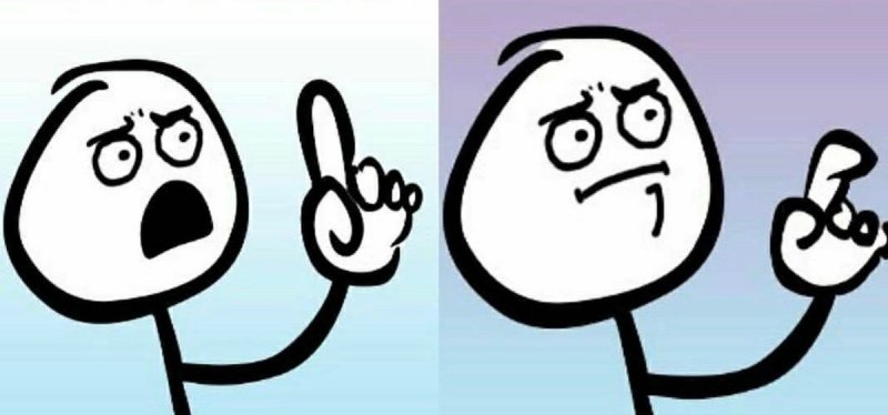 Мем с поднятым пальцем