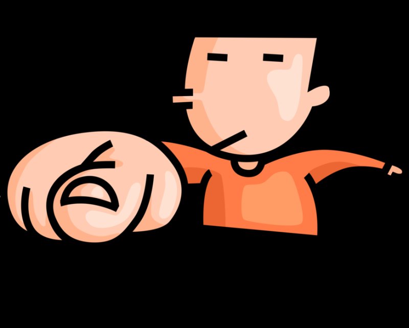 Человек показывает на тебя