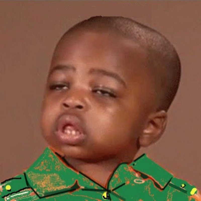 Ребенок негр обкуренный